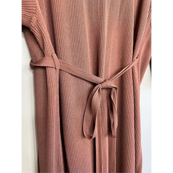 Everlane The Ribbed Wrap Midi Dress - Picture 6 of 9